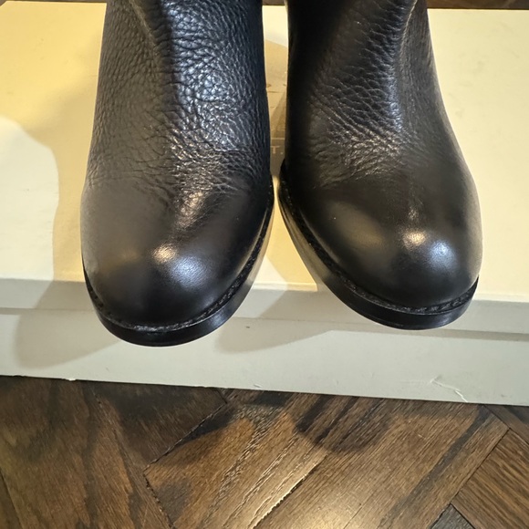Coach Kaylie Pebble Grain black leather boots - Picture 4 of 12